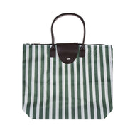 Stripe Fold- Up Tote Bag