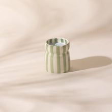 Load image into Gallery viewer, Cabana Sage Striped Bora Bora Candle
