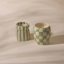 Load image into Gallery viewer, Cabana Sage Striped Bora Bora Candle
