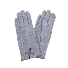 Load image into Gallery viewer, Winter Gloves with Bow detail and Front Split
