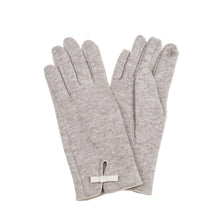 Load image into Gallery viewer, Winter Gloves with Bow detail and Front Split
