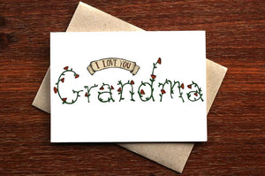 I Love You Grandma Card - The Nonsense Maker