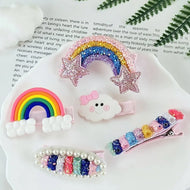 Kids Rainbow Hair Clips