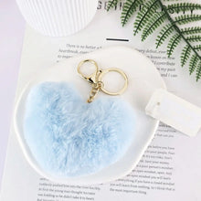 Load image into Gallery viewer, Fluffy Heart Keyring
