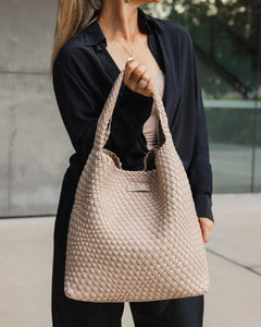 Gabby Woven Shoulder Bag - Malt