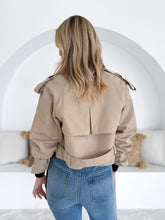 Load image into Gallery viewer, Crop Trench Coat - Mocha
