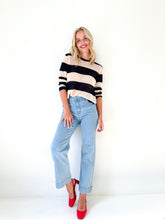 Load image into Gallery viewer, Navy Stripe Knit
