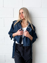 Load image into Gallery viewer, Navy Pinstripe Pant
