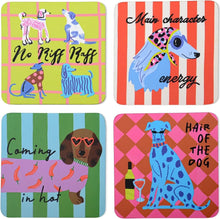 Load image into Gallery viewer, Set of 4 Coasters - Dogs
