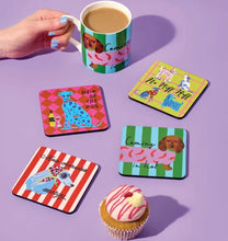 Load image into Gallery viewer, Set of 4 Coasters - Dogs
