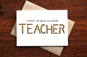 Thanks Teacher Card - THE NONSENSE MAKER