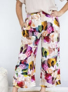Multi Abstract Wide Leg Pant