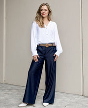 Load image into Gallery viewer, Lyocell Wide Leg Pant - Indigo
