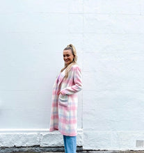 Load image into Gallery viewer, Pastel Fluff Check Jacket - Dusty Pink
