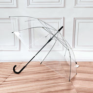 Stick Umbrella - Clear & Black