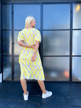 Load image into Gallery viewer, Lemon Geo Dress
