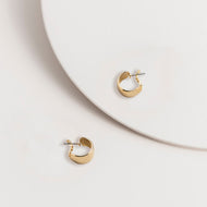 Gold Huggie Hoop Earrings