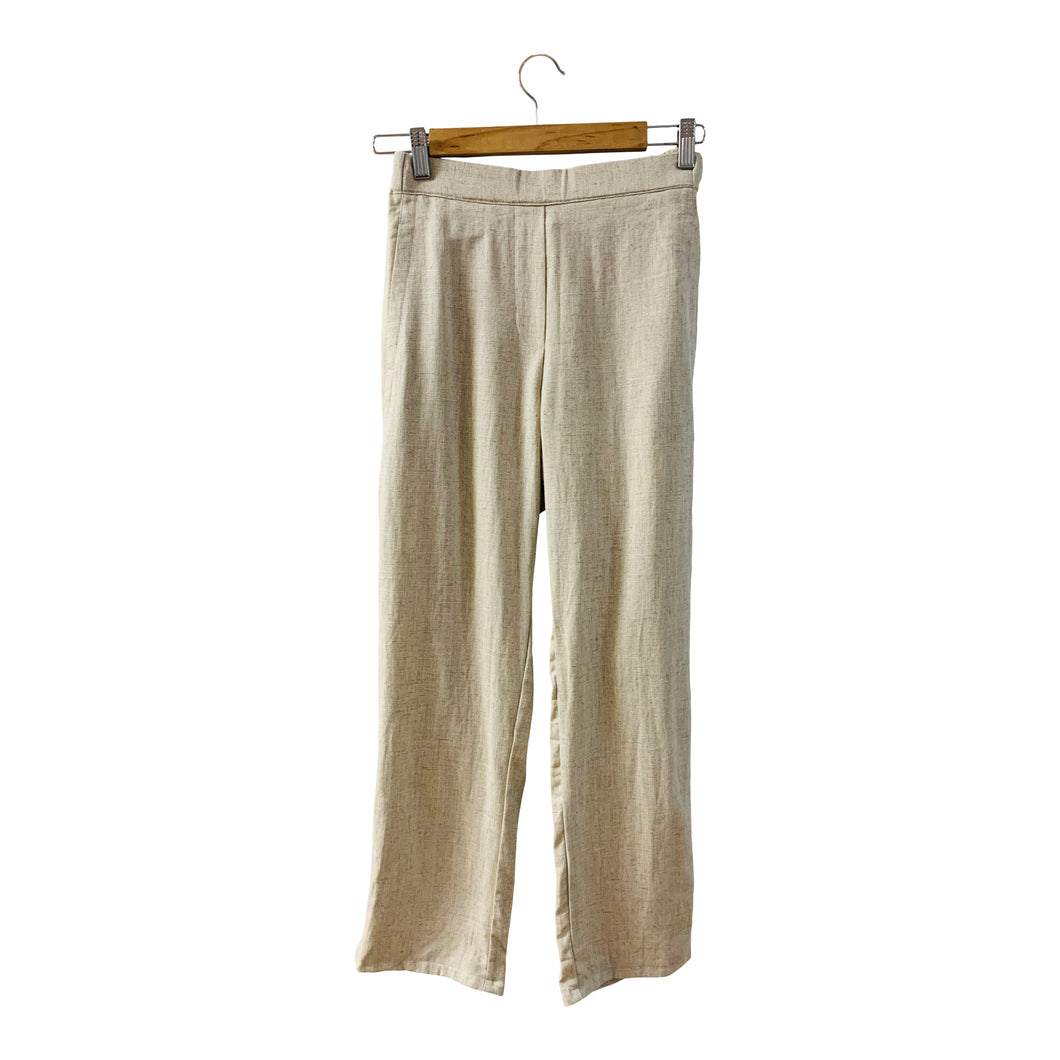 Beige Linen Pants