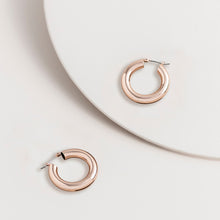 Load image into Gallery viewer, Rose Rounded Hoop Earrings - Super Amazing
