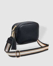 Load image into Gallery viewer, Jacinta Metallic Black Crossbody Bag
