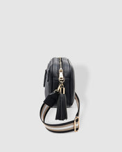 Load image into Gallery viewer, Jacinta Metallic Black Crossbody Bag
